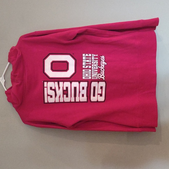J. America Women's Medium Red Ohio State‎ 3/4 Zip Hoodie - Picture 1 of 5